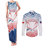 Forever Czech Republic Couples Matching Tank Maxi Dress and Long Sleeve Button Shirt Czechia Pravda Vitezi - Wonder Print Shop