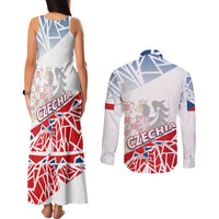 Forever Czech Republic Couples Matching Tank Maxi Dress and Long Sleeve Button Shirt Czechia Pravda Vitezi - Wonder Print Shop