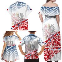 Forever Czech Republic Family Matching Off Shoulder Maxi Dress and Hawaiian Shirt Czechia Pravda Vitezi - Wonder Print Shop