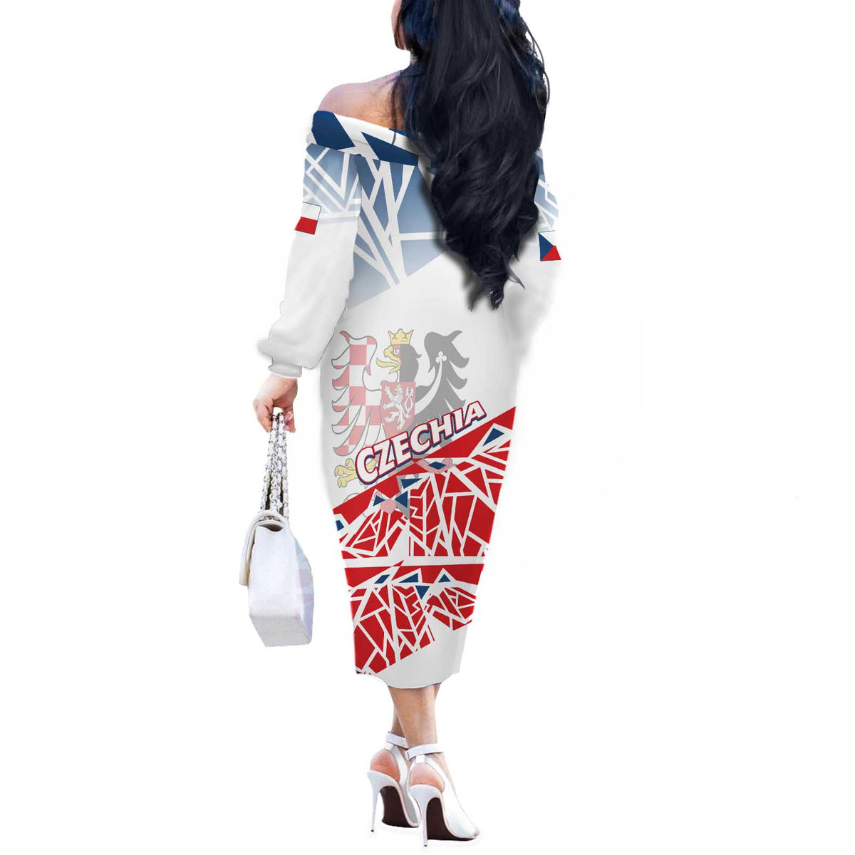 Forever Czech Republic Off The Shoulder Long Sleeve Dress Czechia Pravda Vitezi - Wonder Print Shop