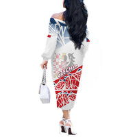 Forever Czech Republic Off The Shoulder Long Sleeve Dress Czechia Pravda Vitezi - Wonder Print Shop