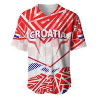 Forever Croatia Baseball Jersey Hrvatska Trobojnica Checkerboard - Wonder Print Shop