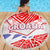 Forever Croatia Beach Blanket Hrvatska Trobojnica Checkerboard - Wonder Print Shop