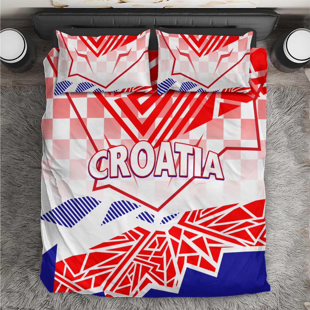 Forever Croatia Bedding Set Hrvatska Trobojnica Checkerboard - Wonder Print Shop
