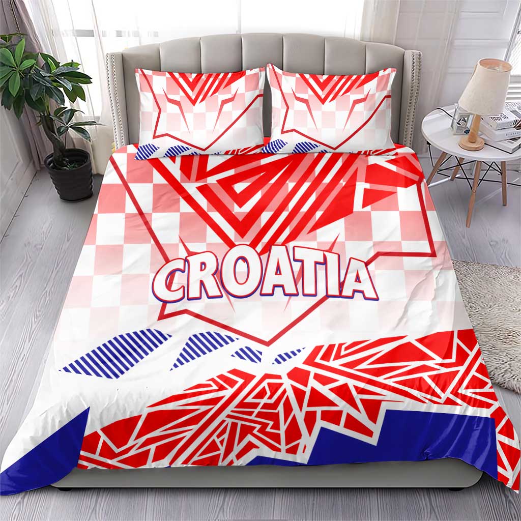 Forever Croatia Bedding Set Hrvatska Trobojnica Checkerboard - Wonder Print Shop