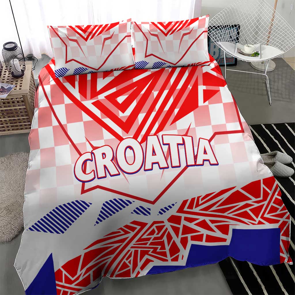 Forever Croatia Bedding Set Hrvatska Trobojnica Checkerboard - Wonder Print Shop