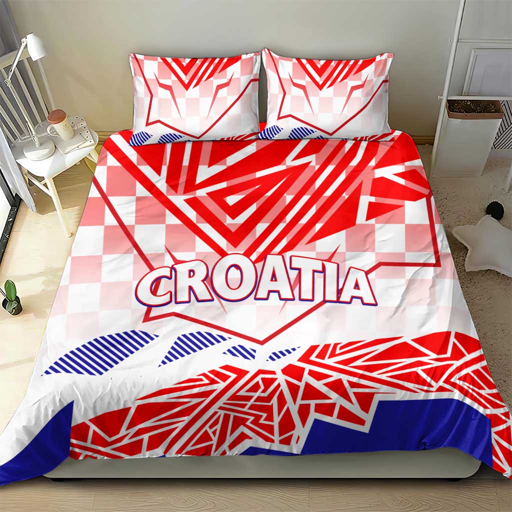 Forever Croatia Bedding Set Hrvatska Trobojnica Checkerboard - Wonder Print Shop