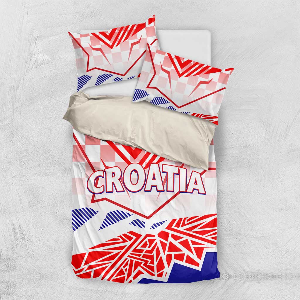 Forever Croatia Bedding Set Hrvatska Trobojnica Checkerboard - Wonder Print Shop