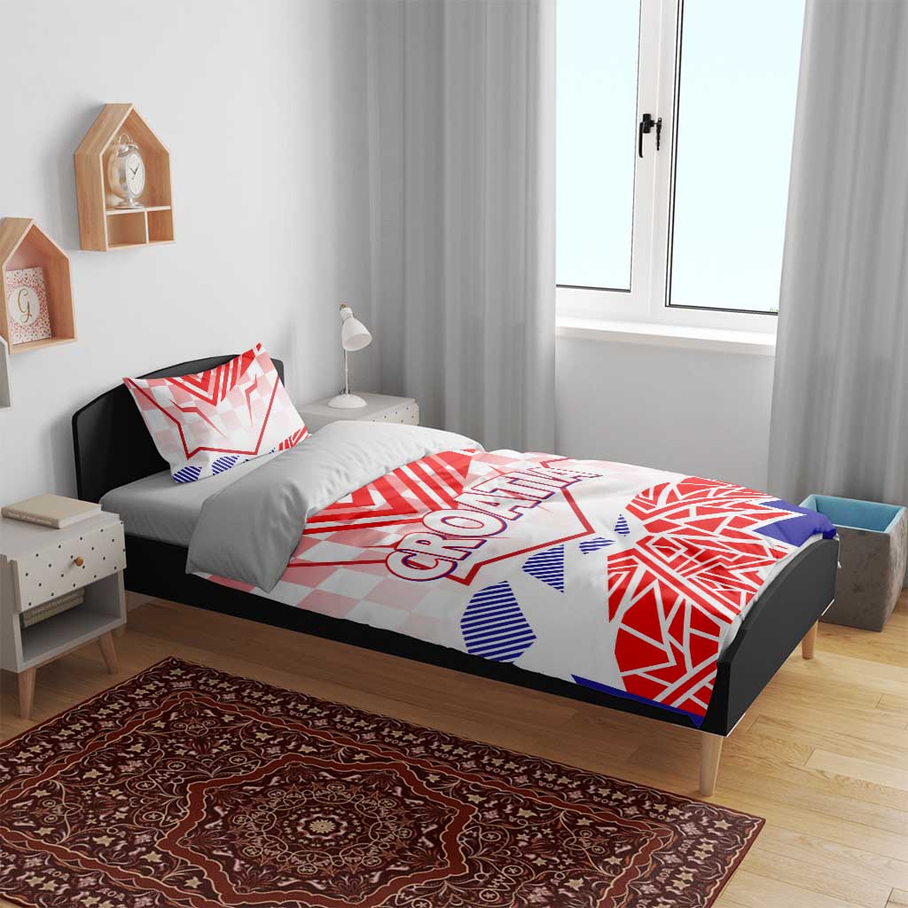 Forever Croatia Bedding Set Hrvatska Trobojnica Checkerboard - Wonder Print Shop