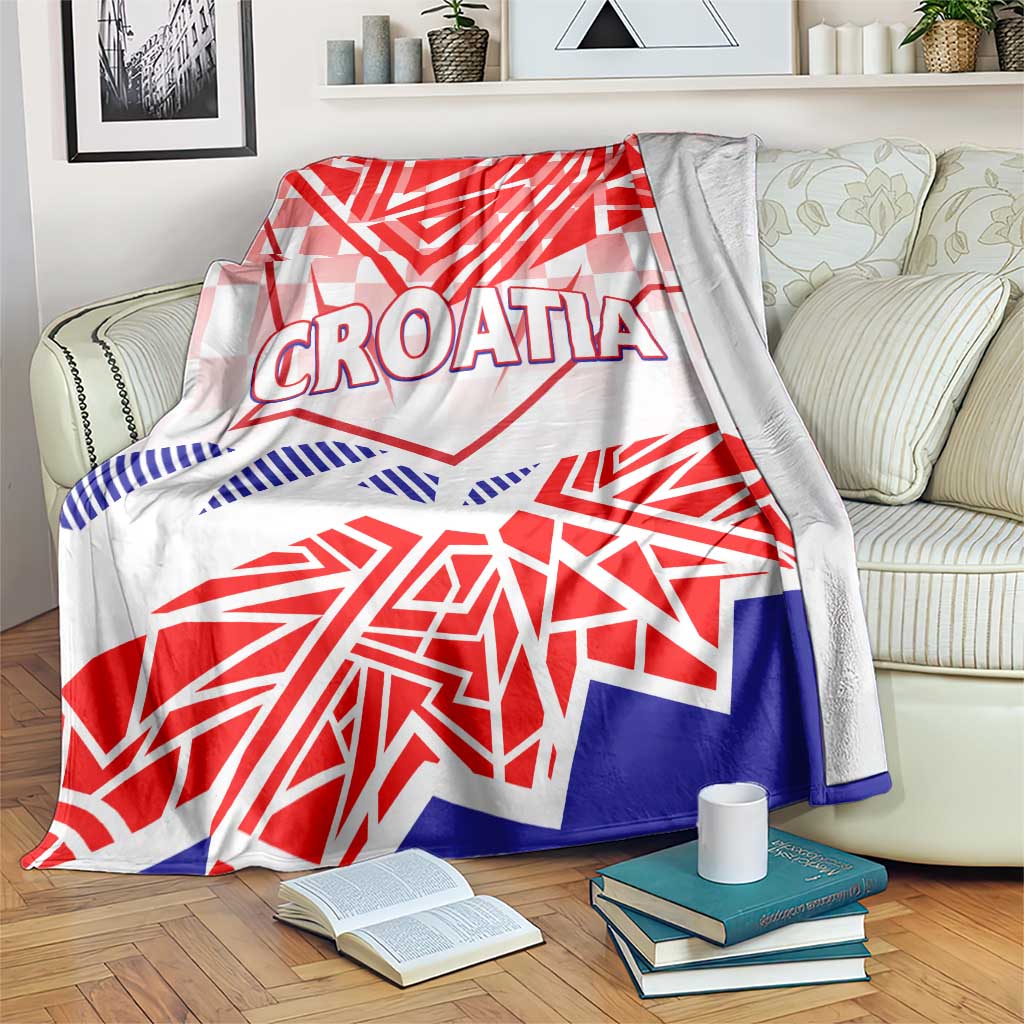 Forever Croatia Blanket Hrvatska Trobojnica Checkerboard