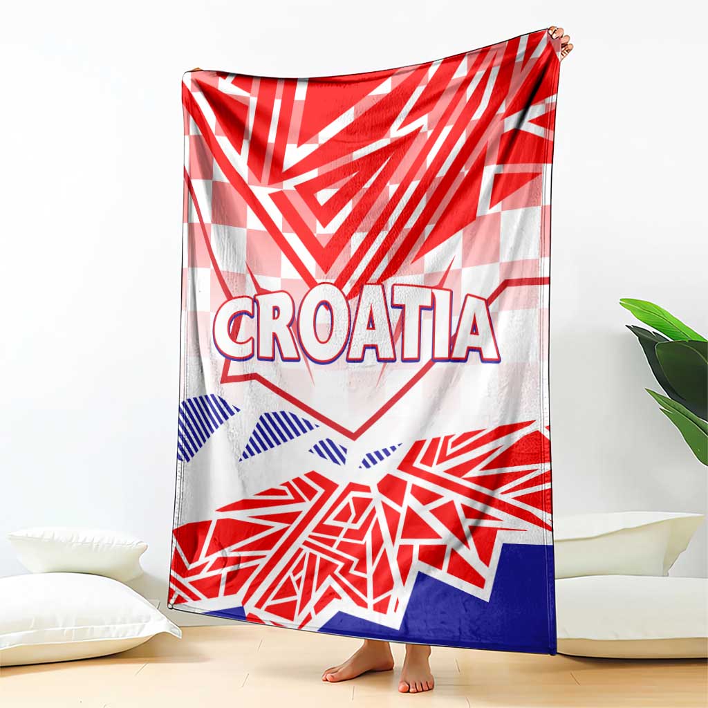Forever Croatia Blanket Hrvatska Trobojnica Checkerboard