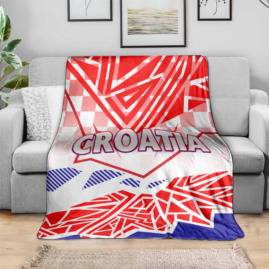 Forever Croatia Blanket Hrvatska Trobojnica Checkerboard
