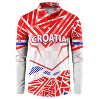 Forever Croatia Button Sweatshirt Hrvatska Trobojnica Checkerboard - Wonder Print Shop