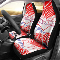 Forever Croatia Car Seat Cover Hrvatska Trobojnica Checkerboard - Wonder Print Shop