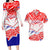 Forever Croatia Couples Matching Long Sleeve Bodycon Dress and Hawaiian Shirt Hrvatska Trobojnica Checkerboard - Wonder Print Shop
