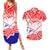 Forever Croatia Couples Matching Summer Maxi Dress and Hawaiian Shirt Hrvatska Trobojnica Checkerboard - Wonder Print Shop