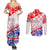 Forever Croatia Couples Matching Summer Maxi Dress and Long Sleeve Button Shirt Hrvatska Trobojnica Checkerboard - Wonder Print Shop