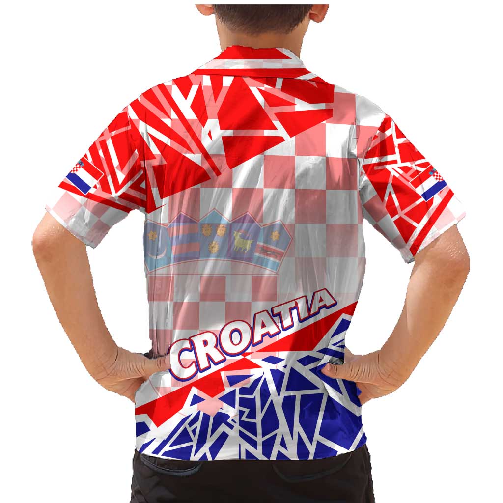 Forever Croatia Family Matching Mermaid Dress and Hawaiian Shirt Hrvatska Trobojnica Checkerboard - Wonder Print Shop