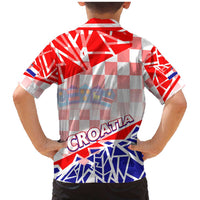 Forever Croatia Family Matching Mermaid Dress and Hawaiian Shirt Hrvatska Trobojnica Checkerboard - Wonder Print Shop