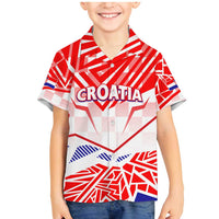 Forever Croatia Family Matching Mermaid Dress and Hawaiian Shirt Hrvatska Trobojnica Checkerboard - Wonder Print Shop