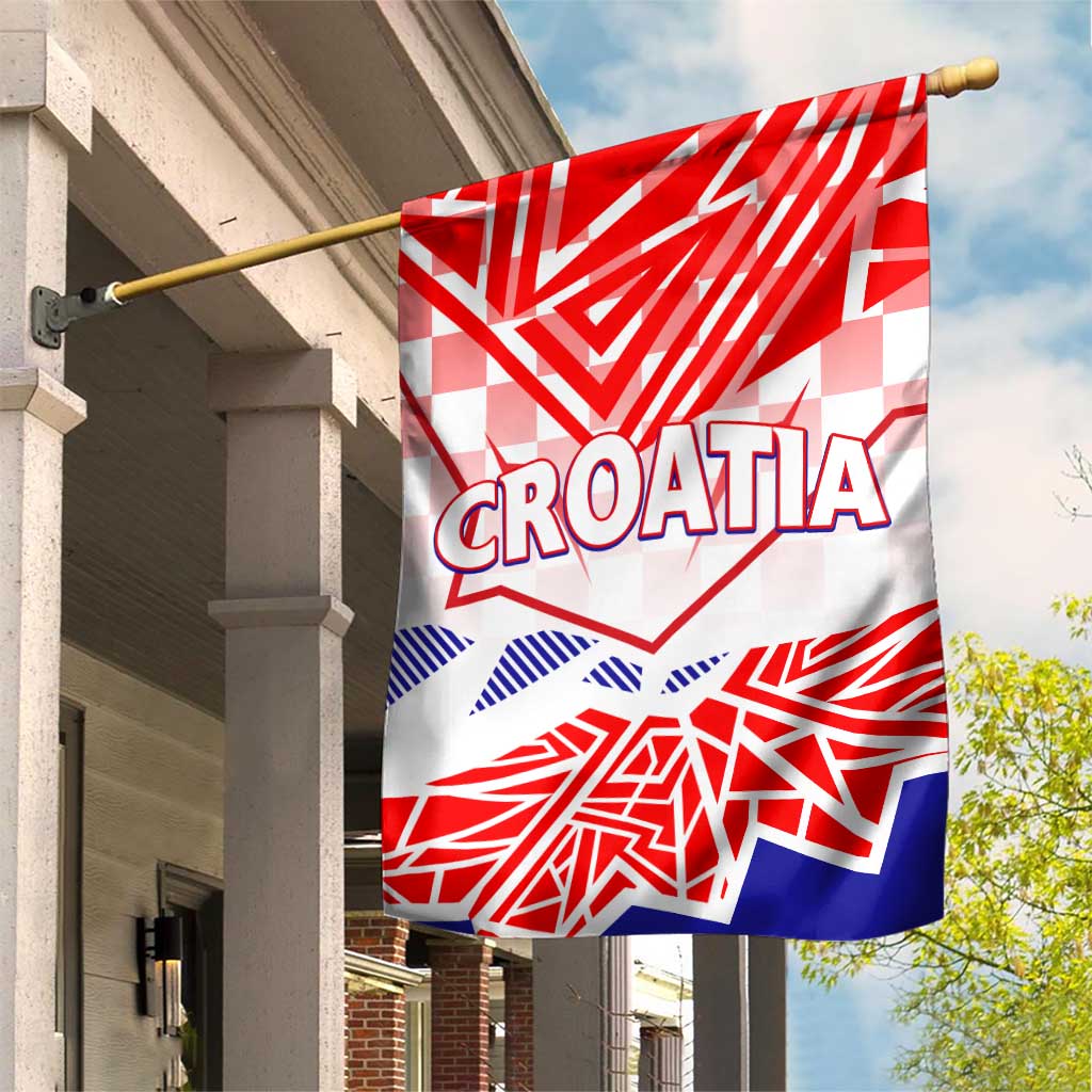 Forever Croatia Garden Flag Hrvatska Trobojnica Checkerboard - Wonder Print Shop