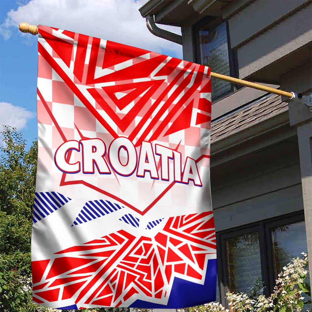 Forever Croatia Garden Flag Hrvatska Trobojnica Checkerboard - Wonder Print Shop