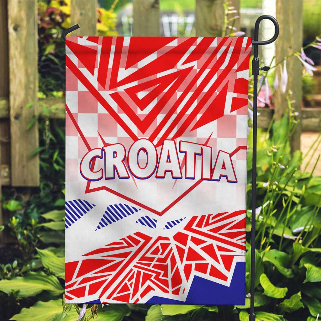 Forever Croatia Garden Flag Hrvatska Trobojnica Checkerboard - Wonder Print Shop