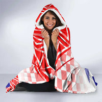 Forever Croatia Hooded Blanket Hrvatska Trobojnica Checkerboard