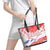 Forever Croatia Leather Tote Bag Hrvatska Trobojnica Checkerboard - Wonder Print Shop