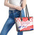 Forever Croatia Leather Tote Bag Hrvatska Trobojnica Checkerboard - Wonder Print Shop