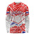 Forever Croatia Long Sleeve Shirt Hrvatska Trobojnica Checkerboard - Wonder Print Shop