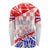 Forever Croatia Long Sleeve Shirt Hrvatska Trobojnica Checkerboard - Wonder Print Shop