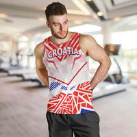Forever Croatia Men Tank Top Hrvatska Trobojnica Checkerboard - Wonder Print Shop