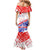 Forever Croatia Mermaid Dress Hrvatska Trobojnica Checkerboard - Wonder Print Shop
