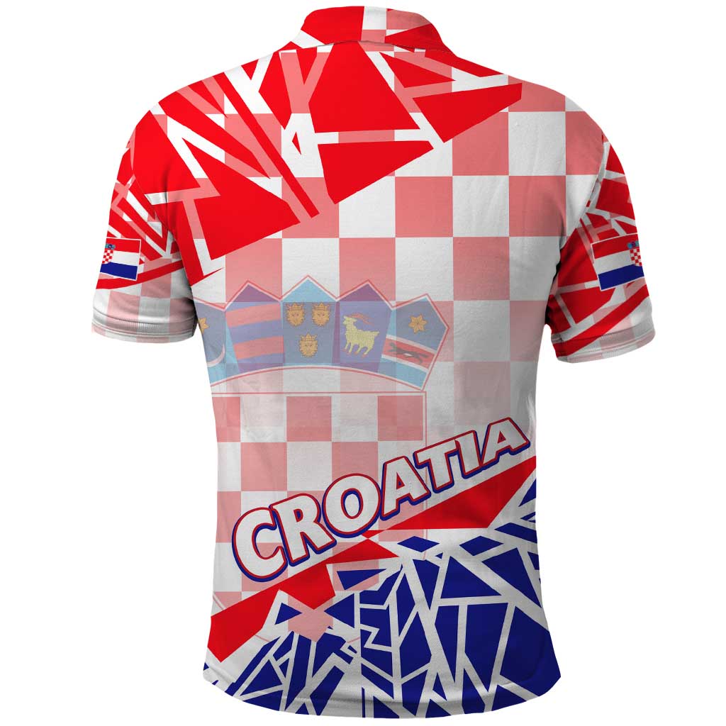 Forever Croatia Polo Shirt Hrvatska Trobojnica Checkerboard - Wonder Print Shop