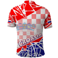 Forever Croatia Polo Shirt Hrvatska Trobojnica Checkerboard - Wonder Print Shop