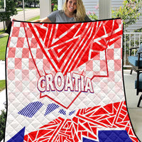 Forever Croatia Quilt Hrvatska Trobojnica Checkerboard - Wonder Print Shop