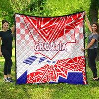 Forever Croatia Quilt Hrvatska Trobojnica Checkerboard - Wonder Print Shop