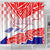 Forever Croatia Shower Curtain Hrvatska Trobojnica Checkerboard