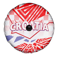 Forever Croatia Spare Tire Cover Hrvatska Trobojnica Checkerboard - Wonder Print Shop