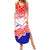 Forever Croatia Summer Maxi Dress Hrvatska Trobojnica Checkerboard - Wonder Print Shop