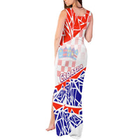 Forever Croatia Tank Maxi Dress Hrvatska Trobojnica Checkerboard - Wonder Print Shop