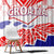 Forever Croatia Window Curtain Hrvatska Trobojnica Checkerboard - Wonder Print Shop