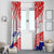 Forever Croatia Window Curtain Hrvatska Trobojnica Checkerboard - Wonder Print Shop