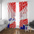 Forever Croatia Window Curtain Hrvatska Trobojnica Checkerboard - Wonder Print Shop