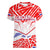Forever Croatia Women V-Neck T-Shirt Hrvatska Trobojnica Checkerboard - Wonder Print Shop