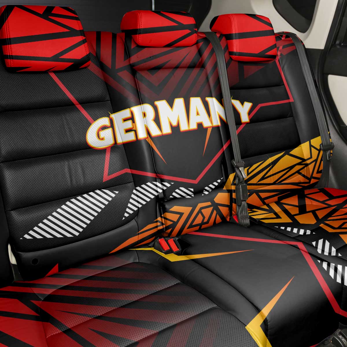 Forever Germany Back Car Seat Cover Deutschland Eagle - Wonder Print Shop