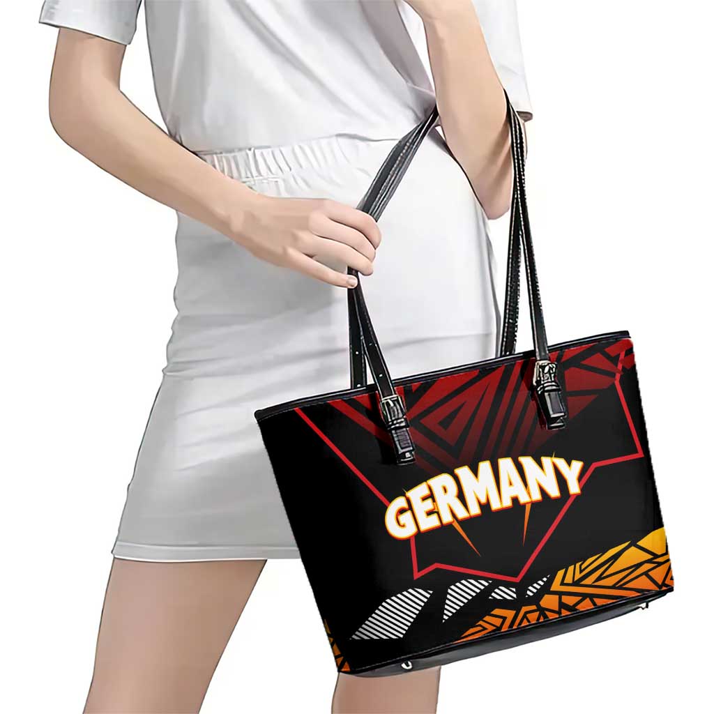 Forever Germany Leather Tote Bag Deutschland Eagle - Wonder Print Shop