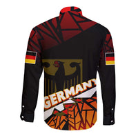 Forever Germany Long Sleeve Button Shirt Deutschland Eagle - Wonder Print Shop