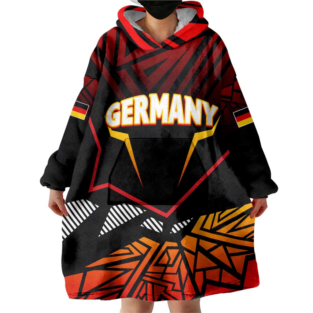 Forever Germany Wearable Blanket Hoodie Deutschland Eagle - Wonder Print Shop